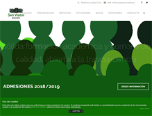 Tablet Screenshot of colegiosanviator.es